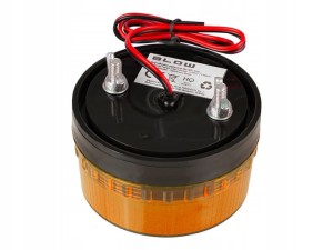 SYGNALIZATOR OPTYCZNY led BRAMY 12V POMARAŃCZOWY