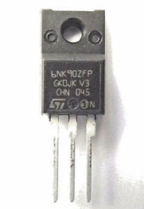 STP6NK90ZFP : N-MOSFET; unipolarny; 900V; 3,65A;