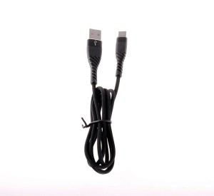 Kabel USB-USB typu C 1m wzmacniany czarny LB0153