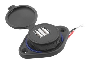 ŁADOWARKA SAMOCHODOWA UNIWERSALNA DO MONTAŻU 2XUSB