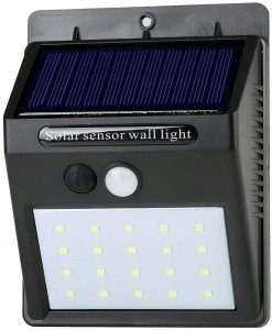 LAMPA SOLARNA 20LED Z CZUJNIKIEM RUCHU I ZMIERZCHU