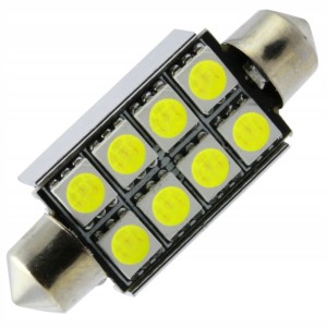 ŻARÓWKA LED 8 SMD 5050 C5W C10W CANBUS 41-42 MM