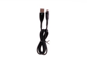 Kabel USB-micro USB 1m wzmacniany czarny LB0152