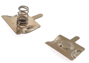 STYK BATERII 18650 BLASZKA + SPRĘŻYNKA