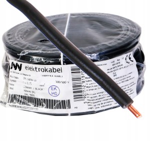 Przewód instalacyjny H05V-U DY 0,75 czarny