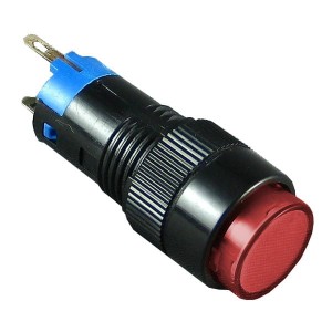 PRZEŁĄCZNIK MONOST. OKRĄGŁY PBO-12BR CZERW. 12V