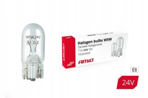 Żarówki halogenowe W5W T10 5W 24V