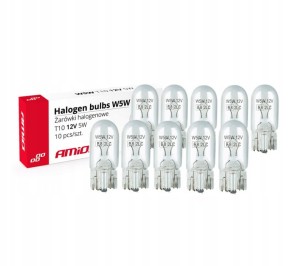 Żarówki halogenowe W5W T10 5W W2.1x9.5d 12V
