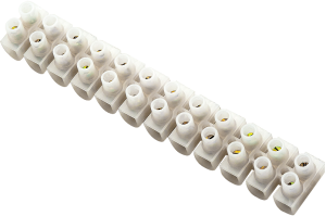 Kostka elektryczna 12 pól r= 4mm2 biała