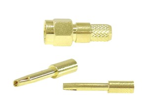 WTYK SMA-RP H155(PIN ŻEŃSKI), ZACISKANY, ZŁOTY