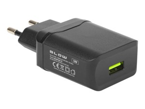 Ładowarka siec. z gn.USB QC3.0 18W black
