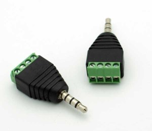 WTYK MINIJACK 3.5 4PIN Z SZYBKOZŁĄCZEM