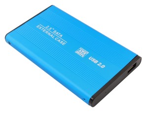 OBUDOWA DYSKU 2,5" USB SATA BLUE