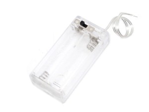 KOSZYK NA 2 BATERIE AA 1.5V z WYŁĄCZNIKIEM
