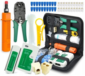 ZESTAW TESTER KABLI ŚCIĄGACZ ZACISKARKA RJ45