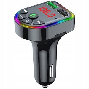 TRANSMITER FM BLUETOOTH ŁADOWARKA 2x USB LED RGB