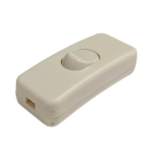 Przełącznik na kabel biały - przelotowy - ON/OFF