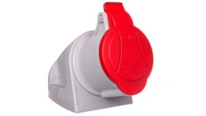 Gniazdo stałe MINI z dławikiem 5P 16A 400V czerw.