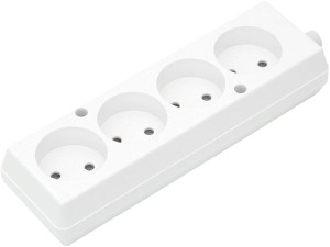 Gniazdo GN-460/GN-420 4GN bez uziemienia biały