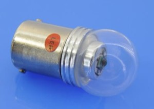 Żarówka LED BA15 1156 10-30V Czerwona