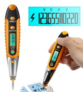 Tester napięcia z wyświetlaczem LCD 12-250V