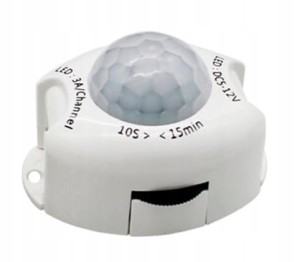 Czujka Ruchu PIR 12V 3A 36W czujnik do taśm LED