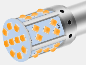 Żarówka samochodowa LED BA15S P21W 1156 Pomarańcz.