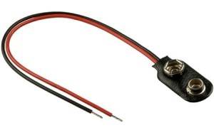 ZATRZASK DO BATERII 6F22 9V L=15CM             647