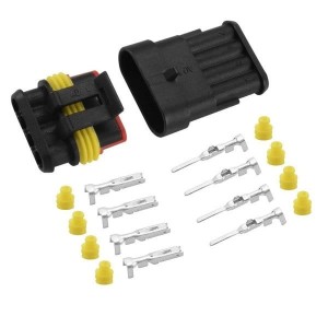 Złącze Superseal 4 PIN komplet - wtyk+gniazdo