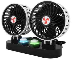 WENTYLATOR SAMOCHODOWY LTC PODWÓJNY 2X5" 12V