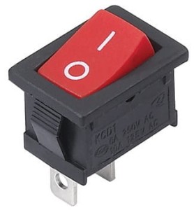 Przełącznik MRS101 A-C3R 6A 250V czerwony ON-OFF