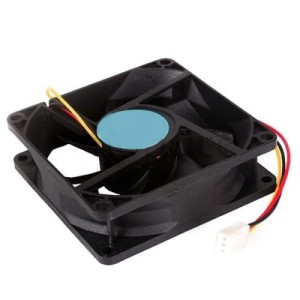 WENTYLATOR 12V 80X80X25 ŚLIZG 3 PRZEWOD