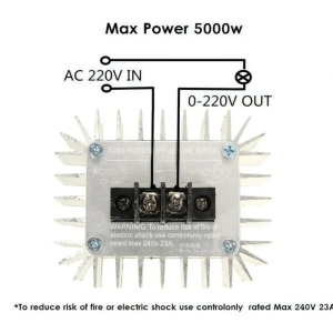 Regulator prędkości silnika 230V; 5000W SCR