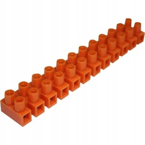 Listwa zaciskowa zwykła LZ-12/2,5 pomarańczowa