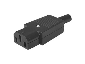 GNIAZDO AC 3PIN NA KABEL KOMPUT.              1125