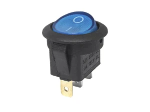 PRZEŁĄCZNIK SW-01DC 12V  PODŚWIETLANY NIEB.   1138