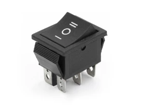 PRZEŁĄCZNIK 15A 250V podw ON-OFF-ON czarny     840