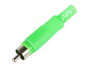 Wtyk RCA chinch ZIELONY HQ              810