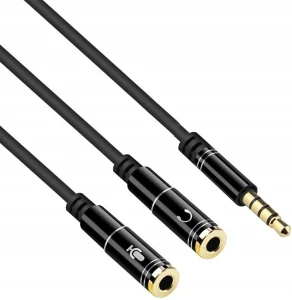 Kabel Adapter Mini Jack 4 PIN SŁUCHAWKI MIKROFON
