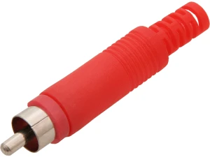 Wtyk RCA chinch CZERWONY HQ                    810