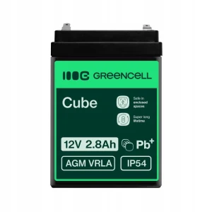AKUMULATOR AGM GREEN CELL 12V 2.8AH