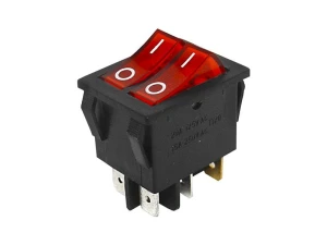 PRZEŁĄCZNIK KOŁYS. PODŚW. CZERW. ON-OFF 6PIN  1135