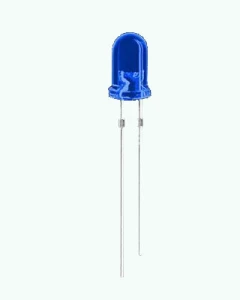 DIODA LED 5MM NIEBIESKA, MATOWA