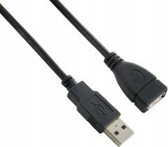 Kabel USB Lanberg USB-A - 1.8 m Czarny
