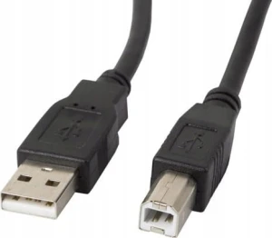 Kabel USB Lanberg USB-A - USB-B 1 m Czarny