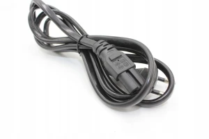 Kabel zasilający ósemka do radia TV 1,5m czarny