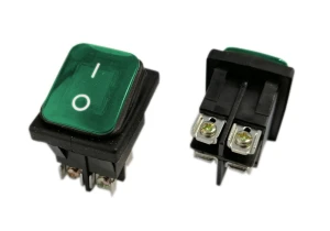 Przełącznik KCD4S-G 16A 250V ON-OFF IP65 zielony