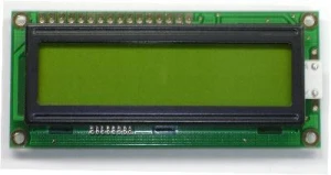 WYŚWIETLACZ LCD 2X16 80X36MM ZIELONE PODŚWIETLENIE