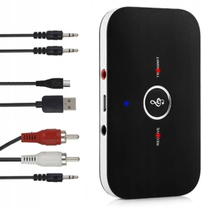 Transmiter Bluetooth odbiornik nadajnik B6 Black 2w1
