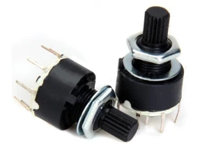 Przełącznik obrotowy PCB 3 pozycje 2 obwody l=15